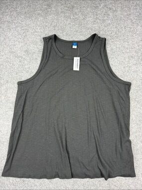 Old Navy Men's Dark Gray Ribbed Tank